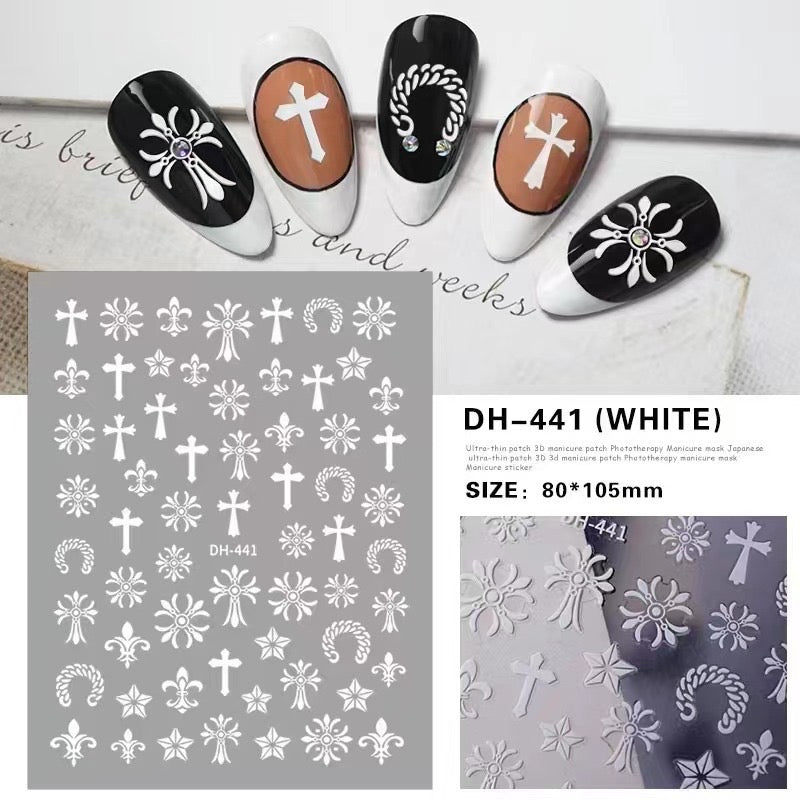 Cross Nail Sticker Charms – Amourwa