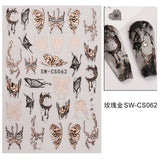 Gothic Butterfly Nail sticker Charms