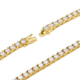 Amourwa Tennis Bracelet Diamond Brass Bracelet