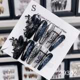 NO.407 Amourwa Personalized Press-On Nails For Every Occasion Wedding Parties & More Luxury Nail Art Worldwide Shipping ButterflyNails