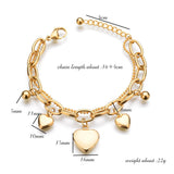 Amourwa Name Bracelet Tarnish Free Jewelry