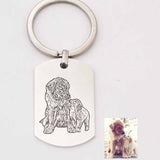 Custom Heart Pet Picture Jewelry/Keychain