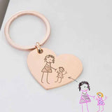 Custom Heart Pet Picture Jewelry/Keychain