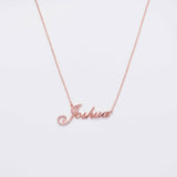 Sterling Silver Amourwa Custom Name Zircon Necklace Gift