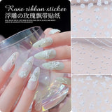 3D Rose Nail Sticker Charms