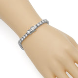 Amourwa Tennis Bracelet Diamond Brass Bracelet