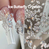 Ice Crystal Butterfly Charms