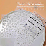 3D Rose Nail Sticker Charms