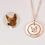 Amourwa Custom Pet Necklace Jewelry Gift