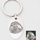 Custom Heart Pet Picture Jewelry/Keychain