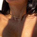 Sleek Necklace Tarnish Free