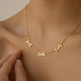 Amourwa Multiple Custom Name Necklace Jewelry Gift