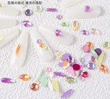 100pcs Clear Resin Nail charms