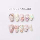 NO.209 Amourwa custom cartoon handmade nails