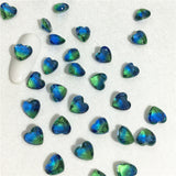 20pcs Gradient heart nail Charms