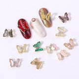 10 pacs Butterfly diamond diy nail decoration accessories manicure tool