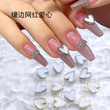 Heart Diamond Nail charms