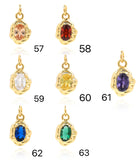 Amourwa 5pcs Set Diy Pendant Necklace Pendants Handmade Jewelry Bracelet