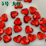 6mm heart diamond diy nail decoration accessories manicure tool