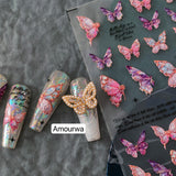 5D Butterfly Nail Sticker Charms