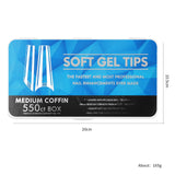 500ct Gel Nail tips tools