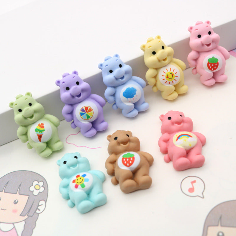 Metal Crown Bear Nail Charms – Amourwa